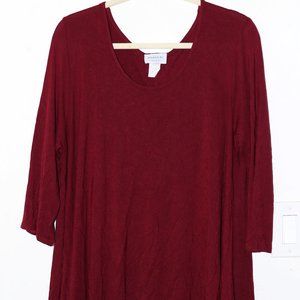 Homegirl Society Used Burgundy 2X Shirt